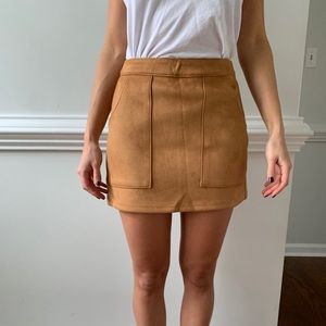 Suede skirt
